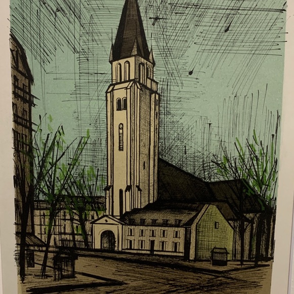 BERNARD BUFFET 12.25x 9.5" matted 11"x14"/COA/NEW - Picture 2 of 8